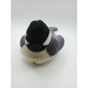 K & M International Audubon Black Capped Chickadee Bird Plush 6" Sound WORKS